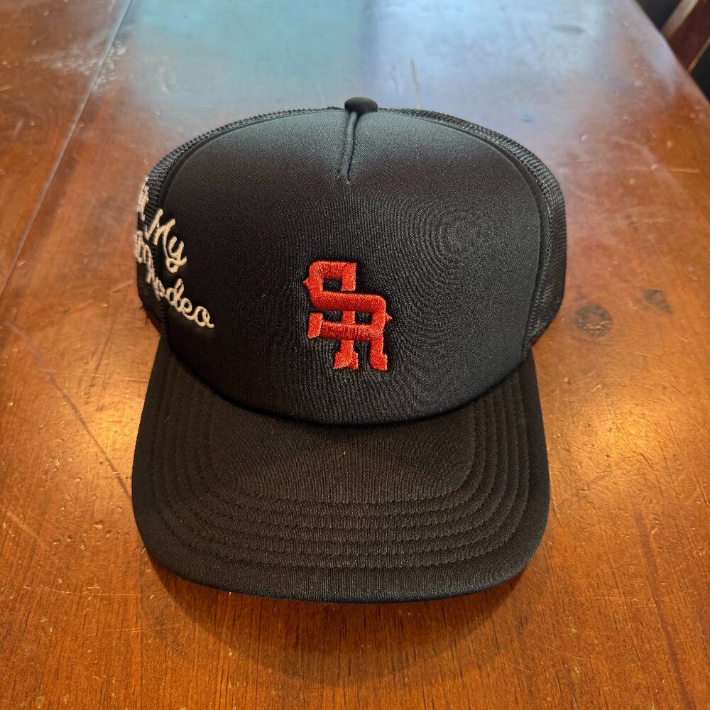 Hooey SR Ranch “Not My First Rodeo” Trucker Hat Black Snapback Western Cap NEW